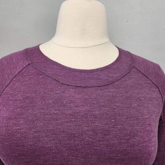 LOGO by Lori Goldstein Knit Tunic Top Size Medium Purple - Picture 2 of 10